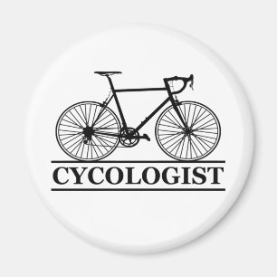 Aimant cycologue Funny Cycliste pour cyclistes et cyclist