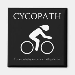 Aimant Cycopath, j'adore les vélos, la nouveauté amusan