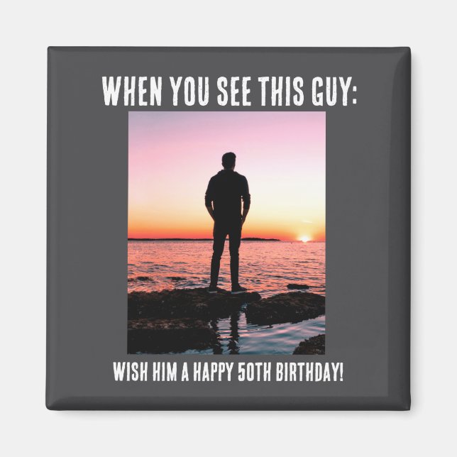 Aimant D Funny 50th Milestone Birthday  (Devant)