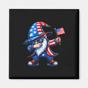 Aimant Dabbing Gnomes 4 juillet, Memorial Day American