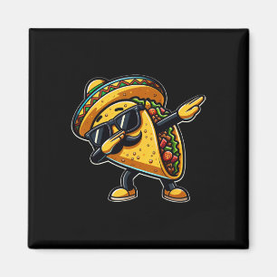 Aimant Dabbing Taco Cinco De Mayo Drôle Pères Mexicains D