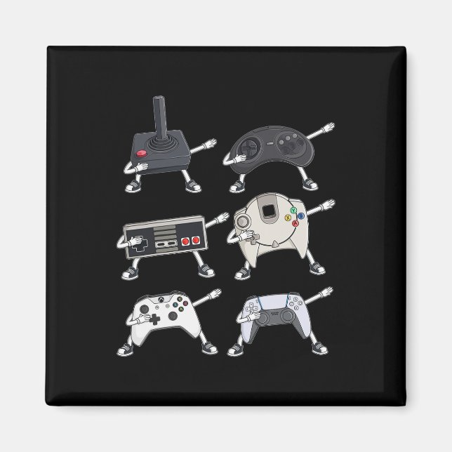 Aimant Dabbing Video Gamer Contrôleurs Fun Boys Jeu pour  (Devant)