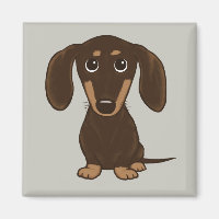 Dachshund au chocolat mou | Cartoon Wiener Dog