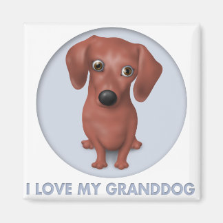 Aimant Dachshund (Brown) Granddog
