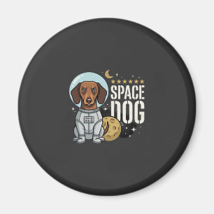 Aimant Dachshund Chien Spatial Astronaute Vecteur