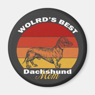Aimant Dachshund - La meilleure maman Dachshund du monde