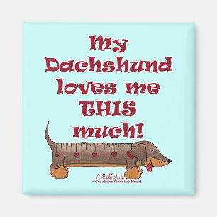 Aimant Dachshund Love Meter