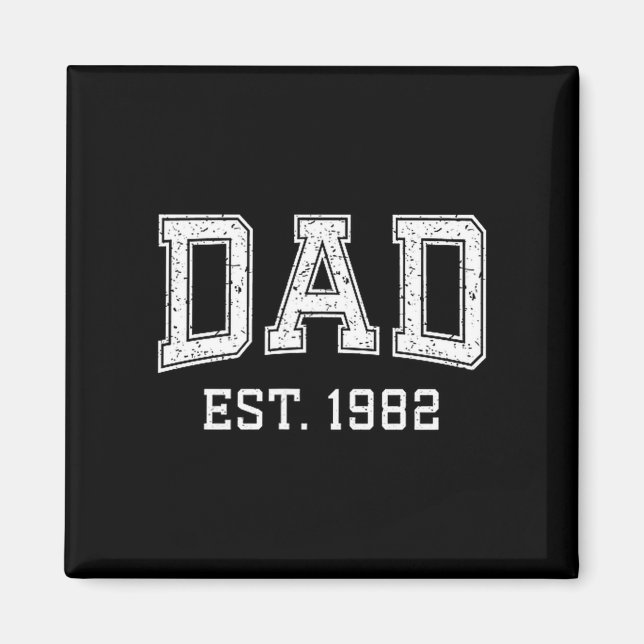 Aimant Dad Est 1982 Dad D Fathers Day Ized  (Devant)