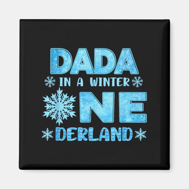 Aimant Dada In A Winter Onederland Bday Girl Sweet Snowfl (Devant)