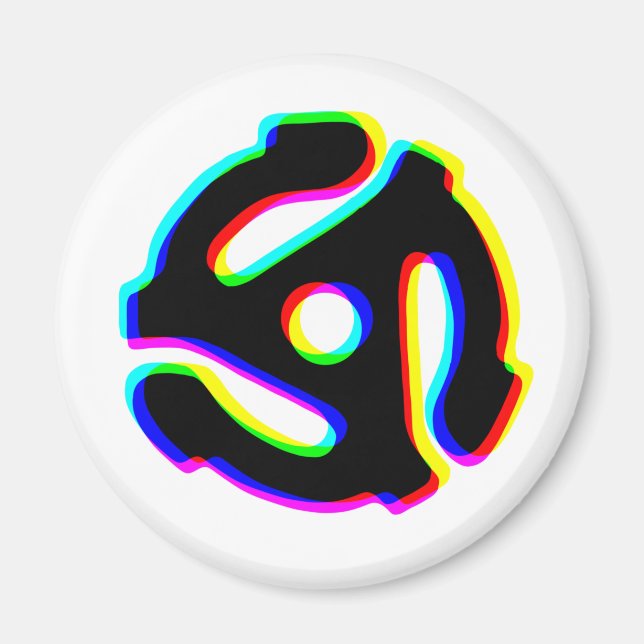 Aimant d'adaptateur d'enregistrement 45 tr/min (Devant)