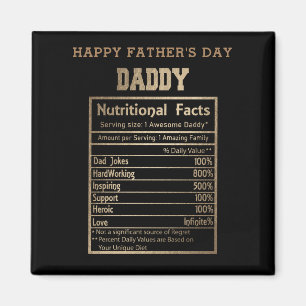Aimant daddy information nutritionnelle fête des pères ai