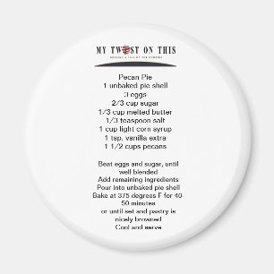 Aimant ™ d'aimant de tarte aux noix de pécan