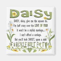 Daisy, daisy, donne-moi la réponse, je suis à moit