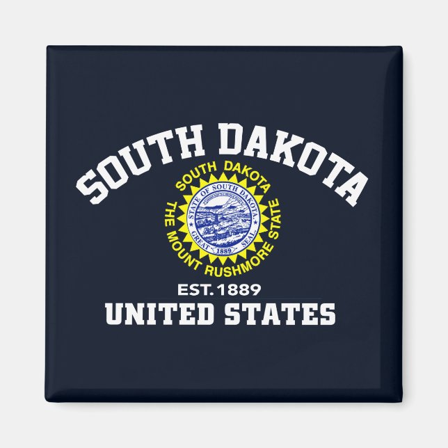 Aimant Dakota du Sud Est 1889 USA State Independence Day (Devant)