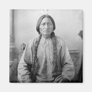 Aimant Dakota Leader assis Bull Amérindien