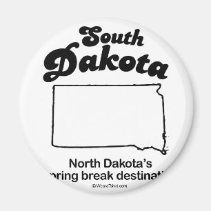 Aimant DAKOTA SUD - T-shirts "SOUTH DAKOTA STATE MOTTO"
