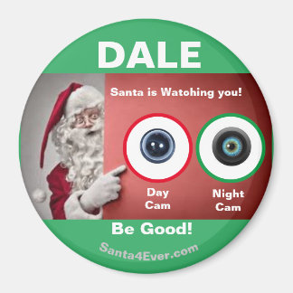 Aimant DALE Père Noël vous regarde !Jour et nuit