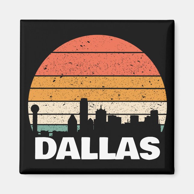 AIMANT DALLAS TEXAS VINTAGE ENSOLEIL (Devant)
