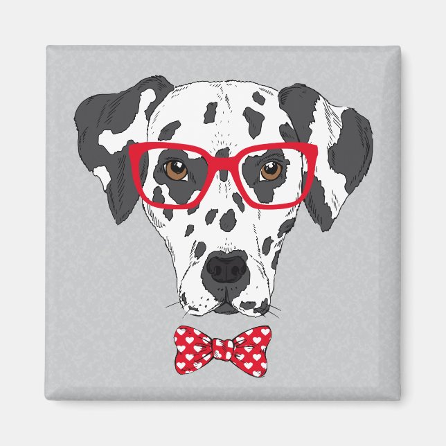 Aimant Dalmatien fashionable (Devant)