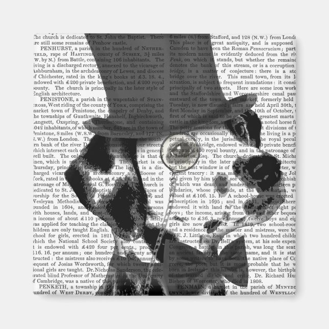 Aimant Dalmatien, Hound officiel et Casquette (Devant)