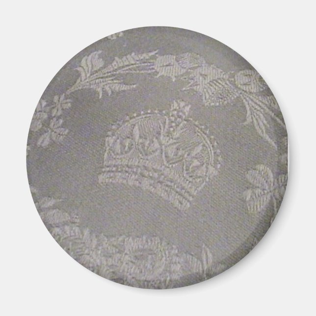 Aimant Damas irlandais antique avec Couronne royale (Devant)