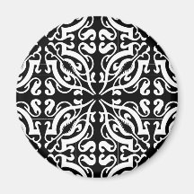 Damask 1 (noir et blanc)
