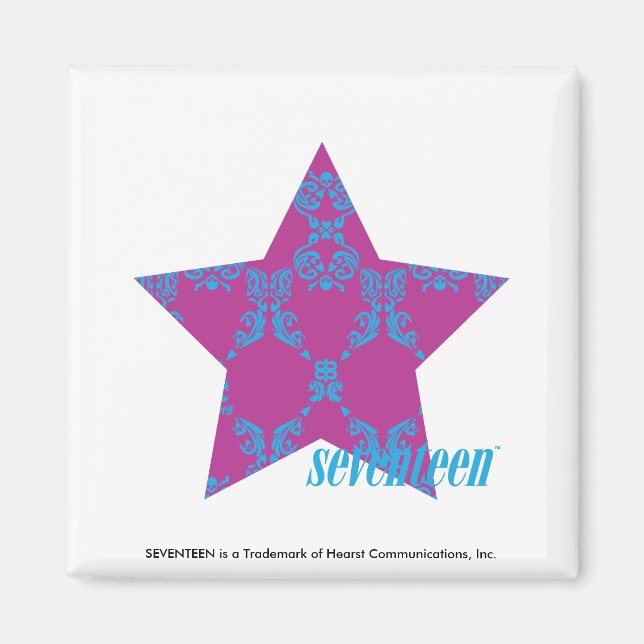 Aimant Damask Aqua-Purple 3 (Devant)