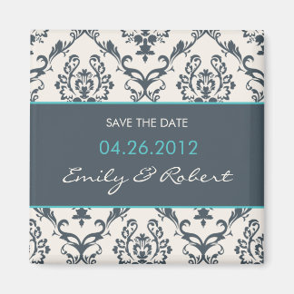 Aimant Damask enregistrer l'aimant de mariage de date