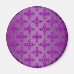 Aimant Damassé bicolore violet