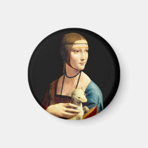 Aimant Dame à l'hermine de Léonard de Vinci