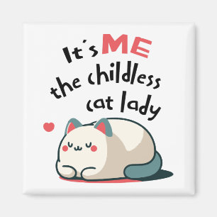Aimant Dame Chaleureuse Sans Enfants Amateur de Chats