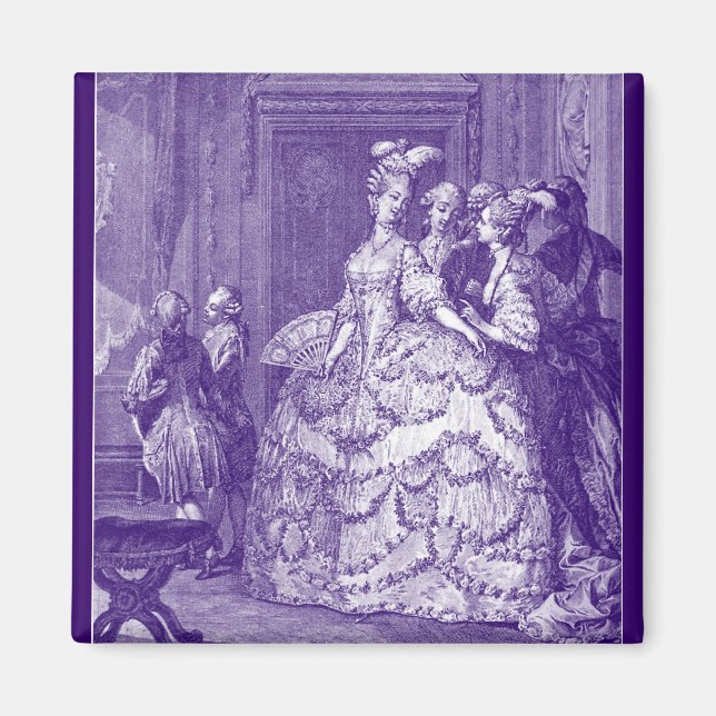 Aimant Dame en attente de Marie Antoinette (Devant)