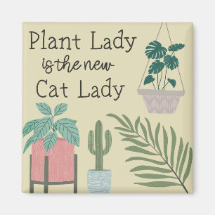 Aimant Dame plante