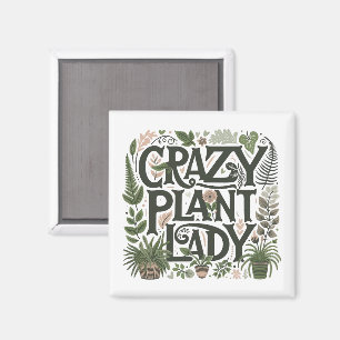 Aimant Dame Plante folle