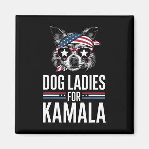Aimant Dames Pour Kamala Funny Dog 2024 Président Kamala-