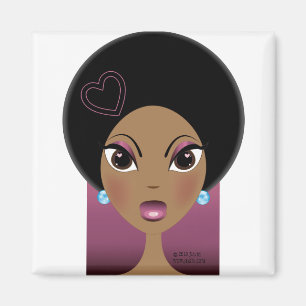 Aimant d'amour d'Afro