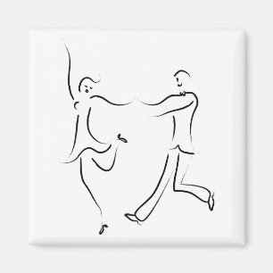 Aimant Dancing Couple Sketch