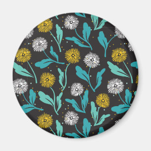 Aimant Dandelion de printemps Fleurs et design Feuille