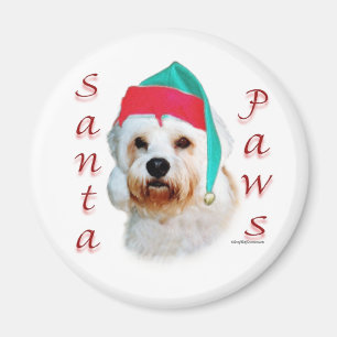 Aimant Dandie Dinmont Terrier Père Noël Paws