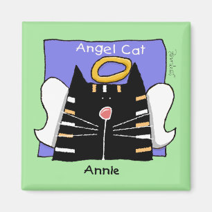 Aimant d'ange de chat tigré d'Annie