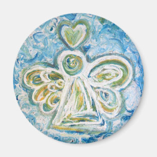 Aimant d'angle bleu doré