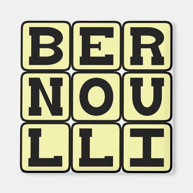 Aimant Daniel Bernoulli, du Principe de Bernoulli (Devant)