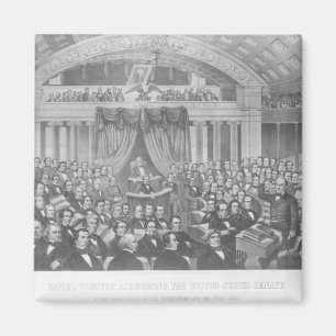 Aimant Daniel Webster s'adressant aux États-Unis