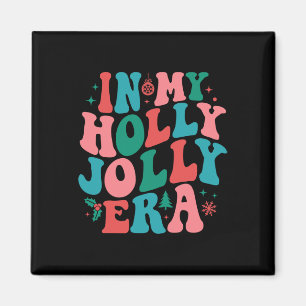 Aimant Dans Mon Holly Xmas Jolly Para Era Retro Christmas