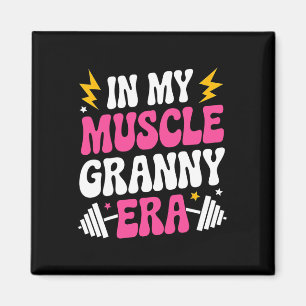 Aimant Dans Mon Muscle Granny Era Drôle Sport Grandma Gym