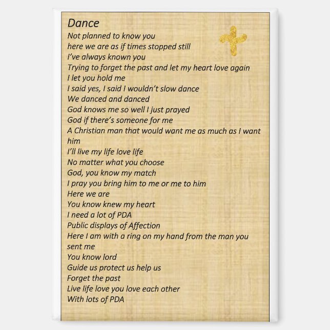 aimant "Danse" (Recto)