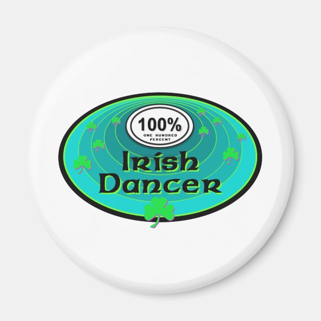 Aimant Danse 100% irlandaise (Devant)