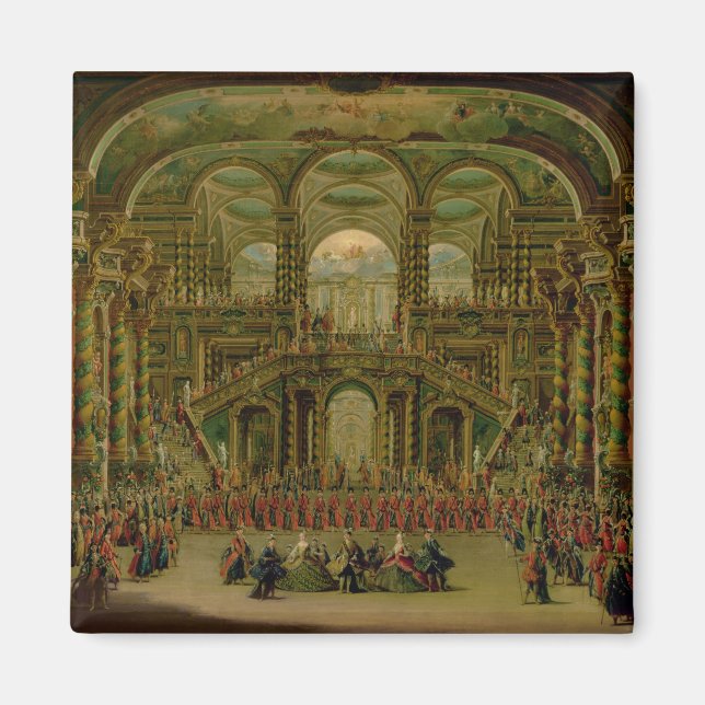 Aimant Danse dans le palais baroque Rococo (Devant)