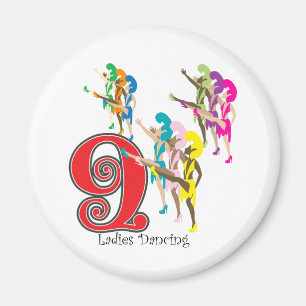 Aimant Danse de 9 dames