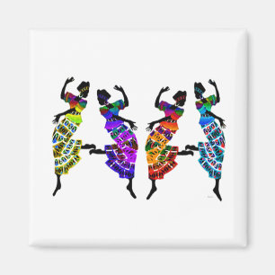 Aimant Danse des pieds africains